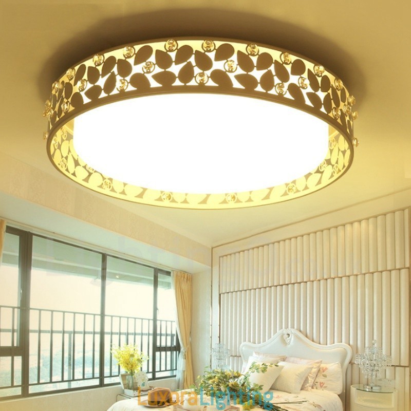 Designer Touch Decorative Modern Contemporary Integrated Metal Flush Mount Light