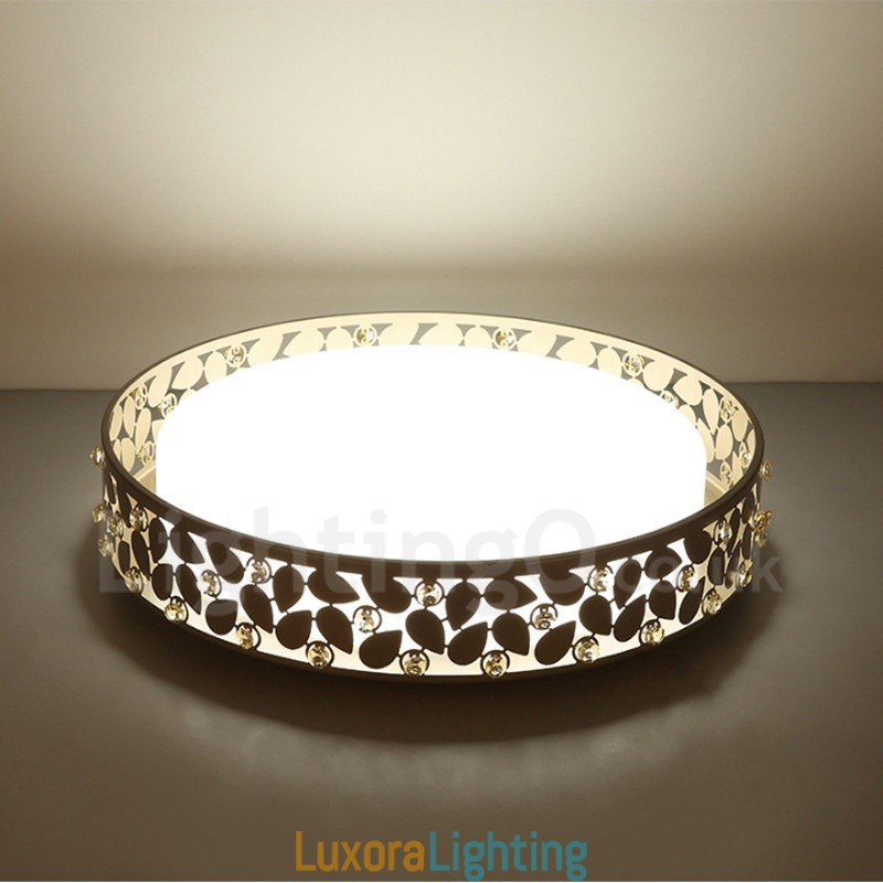 Designer Touch Decorative Modern Contemporary Integrated Metal Flush Mount Light