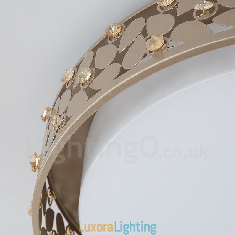 Designer Touch Decorative Modern Contemporary Integrated Metal Flush Mount Light