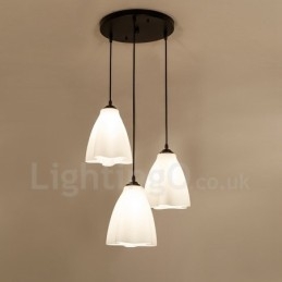 Designer Touch Decorative 3 Light Traditional Classic Integrated Metal Pendant Light