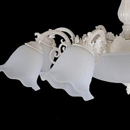 Designer Touch Decorative Flush Mount White European Retro Classic