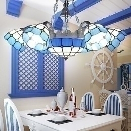 Designer Touch Decorative The Mediterranean Sea Rural Sitting Creative 6 + 1 Head Lamps And Lanterns
