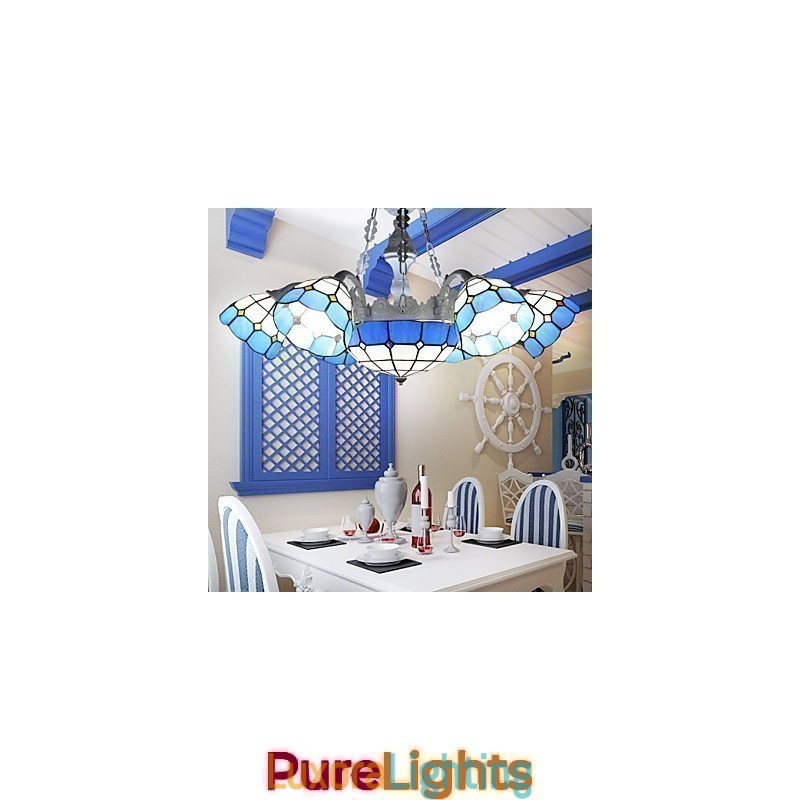 Designer Touch Decorative The Mediterranean Sea Rural Sitting Creative 6 + 1 Head Lamps And Lanterns