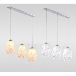Designer Touch Decorative 3 Light Modern Contemporary Integrated Metal Pendant Light
