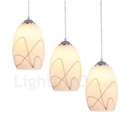 Designer Touch Decorative 3 Light Modern Contemporary Integrated Metal Pendant Light