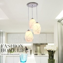 Designer Touch Decorative 3 Light Modern Contemporary Integrated Metal Pendant Light