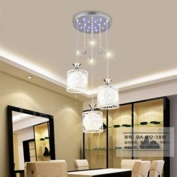 Designer Touch Decorative 3 Light Modern Contemporary Incandescent Metal Pendant Light