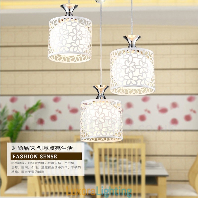 Designer Touch Decorative 3 Light Modern Contemporary Incandescent Metal Pendant Light