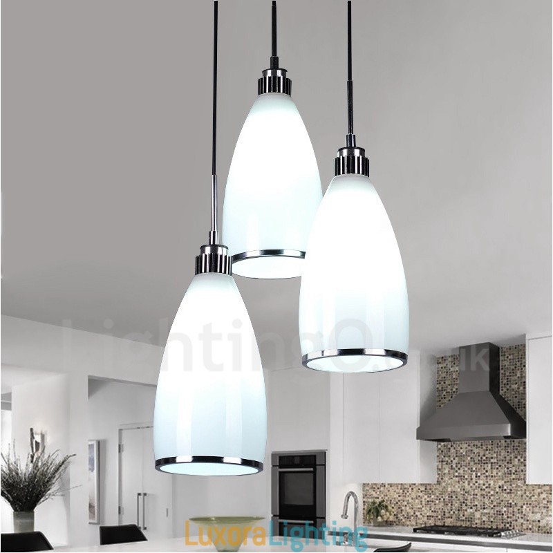 Designer Touch Decorative 3 Light Modern Contemporary Integrated Metal Pendant Light