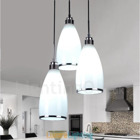Designer Touch Decorative 3 Light Modern Contemporary Integrated Metal Pendant Light