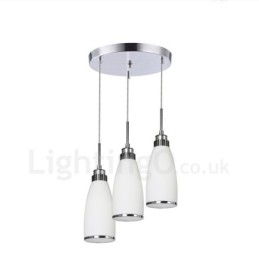 Designer Touch Decorative 3 Light Modern Contemporary Integrated Metal Pendant Light