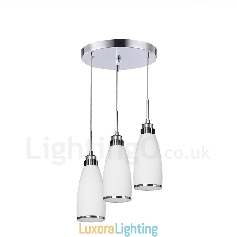 Designer Touch Decorative 3 Light Modern Contemporary Integrated Metal Pendant Light