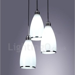 Designer Touch Decorative 3 Light Modern Contemporary Integrated Metal Pendant Light