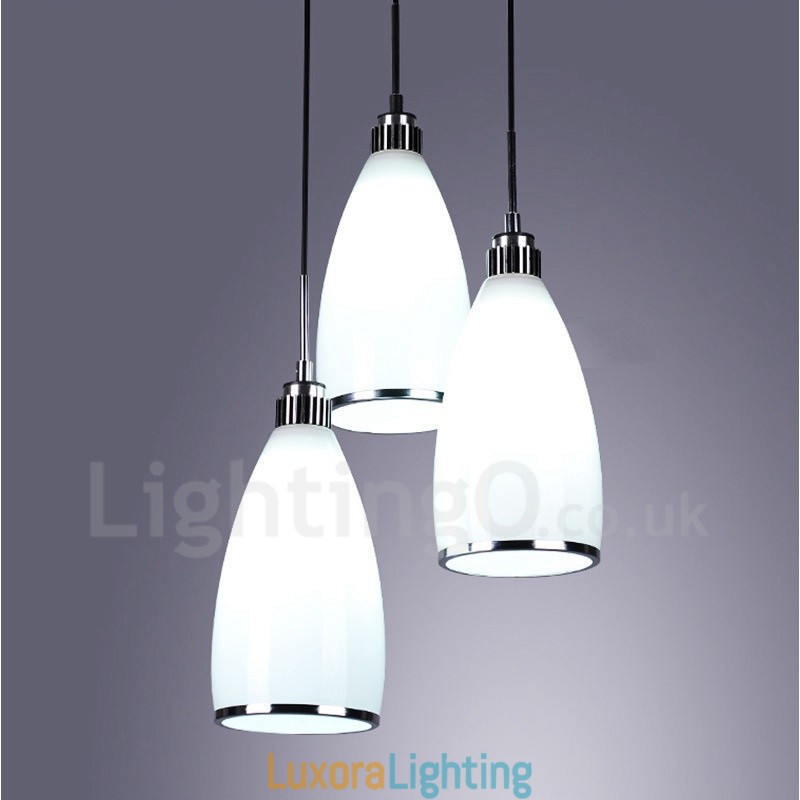 Designer Touch Decorative 3 Light Modern Contemporary Integrated Metal Pendant Light