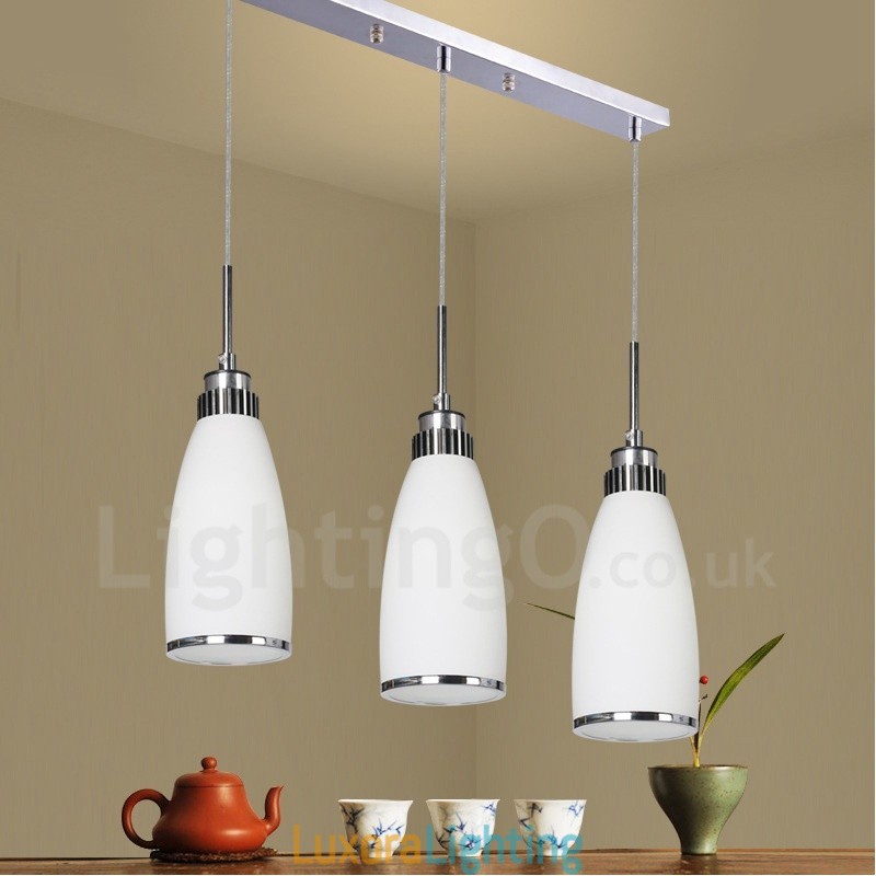 Designer Touch Decorative 3 Light Modern Contemporary Integrated Metal Pendant Light