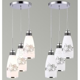 Designer Touch Decorative 3 Light Modern Contemporary Integrated Metal Pendant Light