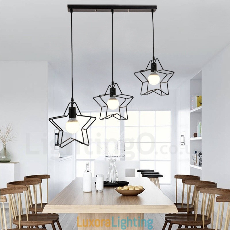 Designer Touch Decorative 3 Light Modern Contemporary Integrated Pendant Light