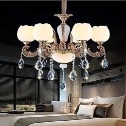 Designer Touch Decorative European style crystal pendant creative Korean American style zinc alloy Garden lights