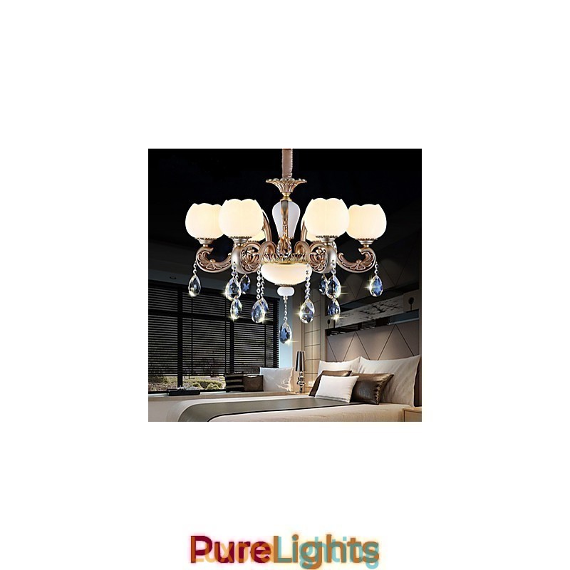 Designer Touch Decorative European style crystal pendant creative Korean American style zinc alloy Garden lights