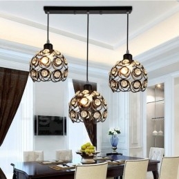 Designer Touch Decorative 3 Light Rustic Lodge Integrated Pendant Light
