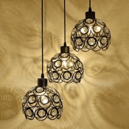 Designer Touch Decorative 3 Light Rustic Lodge Integrated Pendant Light