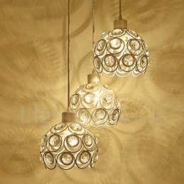 Designer Touch Decorative 3 Light Rustic Lodge Integrated Pendant Light