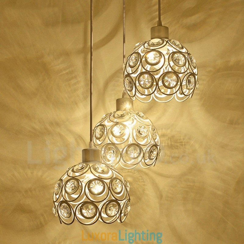 Designer Touch Decorative 3 Light Rustic Lodge Integrated Pendant Light