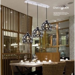 Designer Touch Decorative 3 Light Rustic Lodge Integrated Pendant Light