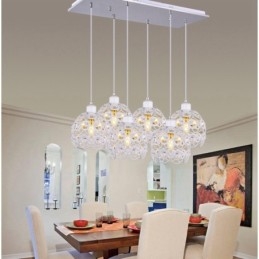 Designer Touch Decorative 6 Light Rustic Lodge Integrated Pendant Light