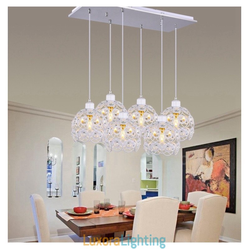 Designer Touch Decorative 6 Light Rustic Lodge Integrated Pendant Light