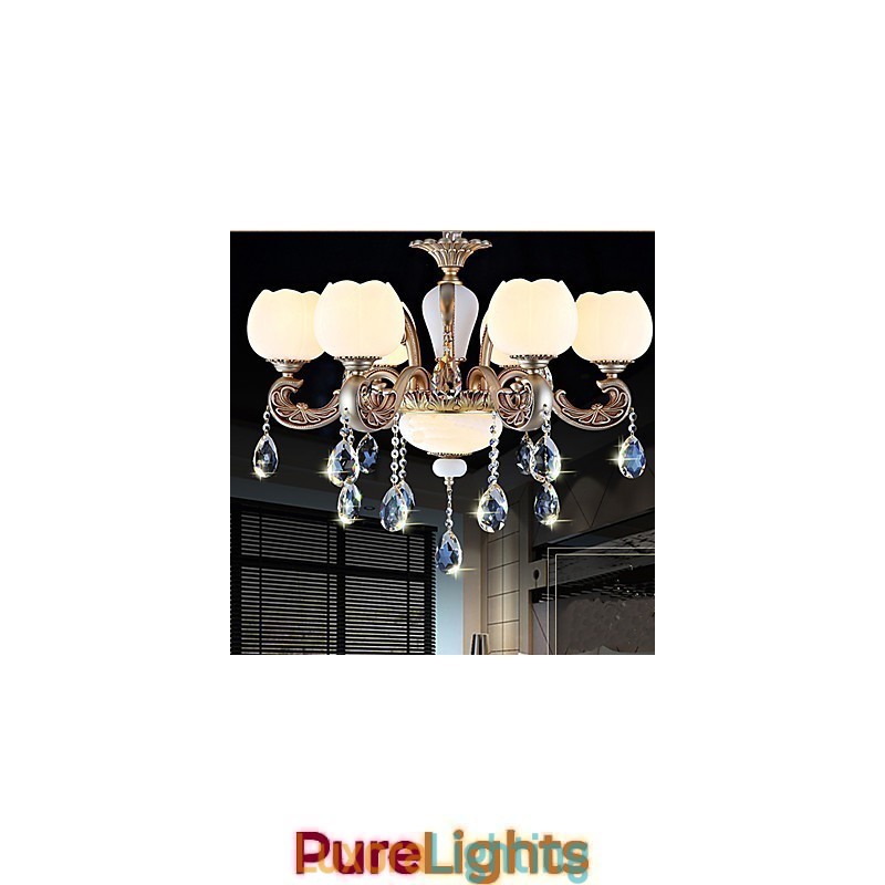 Designer Touch Decorative European style crystal pendant creative Korean American style zinc alloy Garden lights