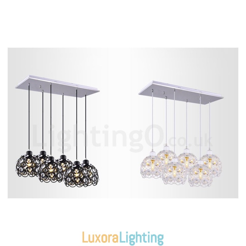 Designer Touch Decorative 6 Light Rustic Lodge Integrated Pendant Light