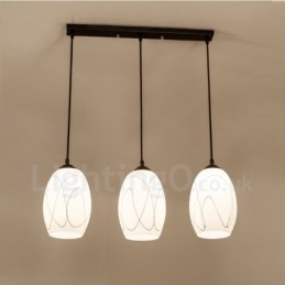 Designer Touch Decorative 3 Light Rustic Lodge Integrated Metal Pendant Light