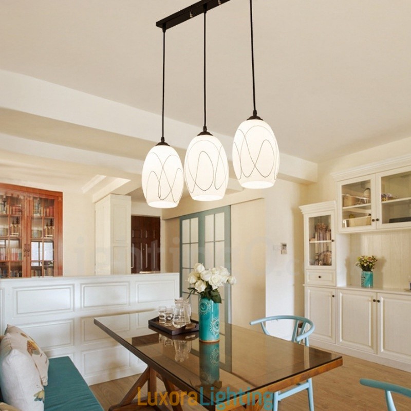 Designer Touch Decorative 3 Light Rustic Lodge Integrated Metal Pendant Light