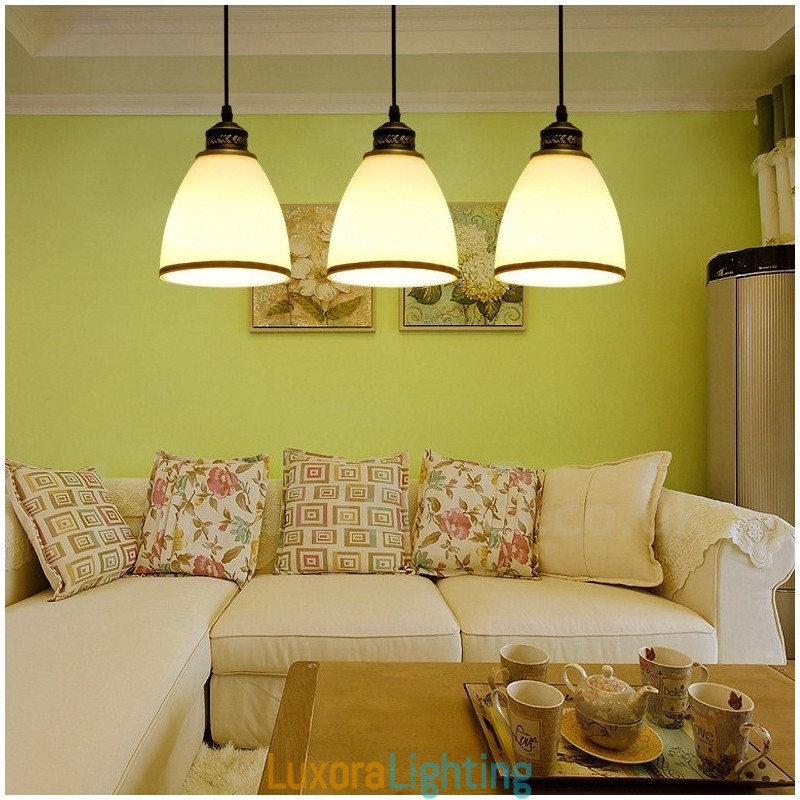 Designer Touch Decorative 3 Light Rustic Lodge Integrated Metal Pendant Light