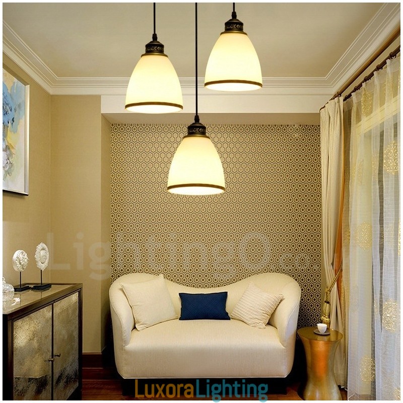 Designer Touch Decorative 3 Light Rustic Lodge Integrated Metal Pendant Light