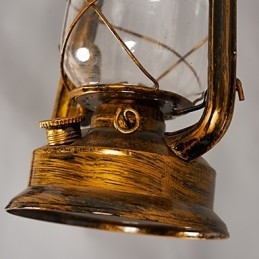 Designer Touch Decorative Rustic Lodge Vintage Retro Mini Style Metal Pendant Light