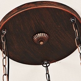 Designer Touch Decorative Rustic Lodge Vintage Retro Mini Style Metal Pendant Light