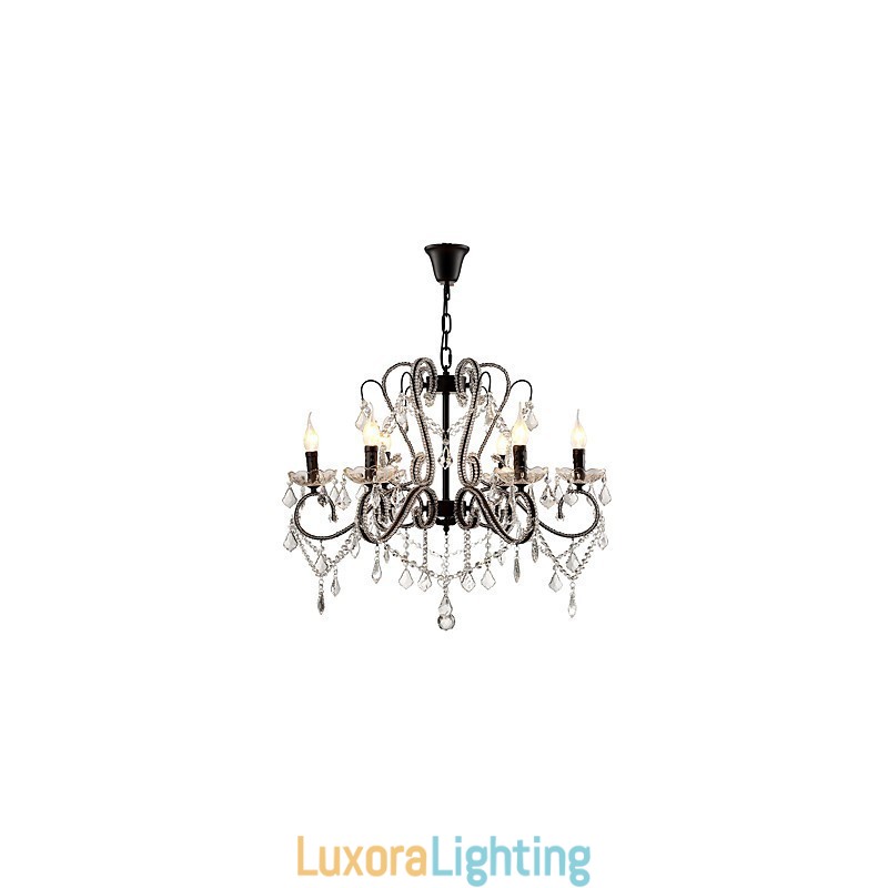 Designer Touch Decorative 6 Lights Crystal Chandelier Modern Contemporary Traditional Classic Rustic Lodge Vintage Retro