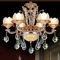 Designer Touch Decorative European Style Crystal pendant Simple Alloy Style Retro lighting