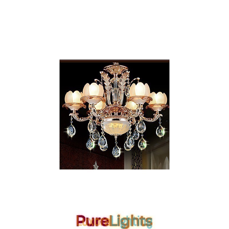 Designer Touch Decorative European Style Crystal pendant Simple Alloy Style Retro lighting