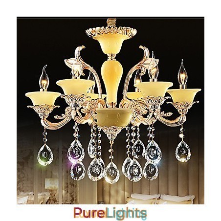 Designer Touch Decorative European Crystal Pendant lamp Zinc Alloy Crystal Pendant lamp