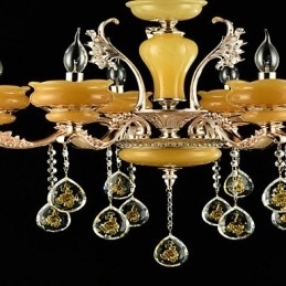 Designer Touch Decorative Traditional Classic Zinc Alloy Feature for Crystal Mini Style Metal 6 Bulbs Chandelier