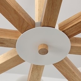 Designer Touch Decorative 8 Lights Chandelier Modern Contemporary Traditional Classic Vintage Country Wood Feature for Wood