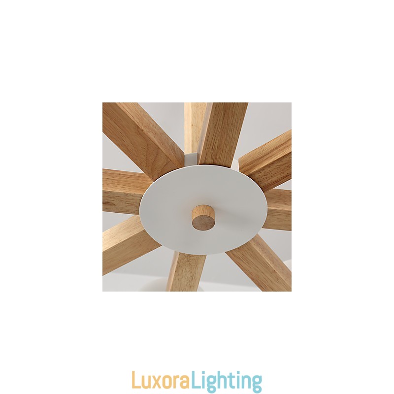 Designer Touch Decorative 8 Lights Chandelier Modern Contemporary Traditional Classic Vintage Country Wood Feature for Wood