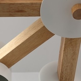 Designer Touch Decorative 8 Lights Chandelier Modern Contemporary Traditional Classic Vintage Country Wood Feature for Wood