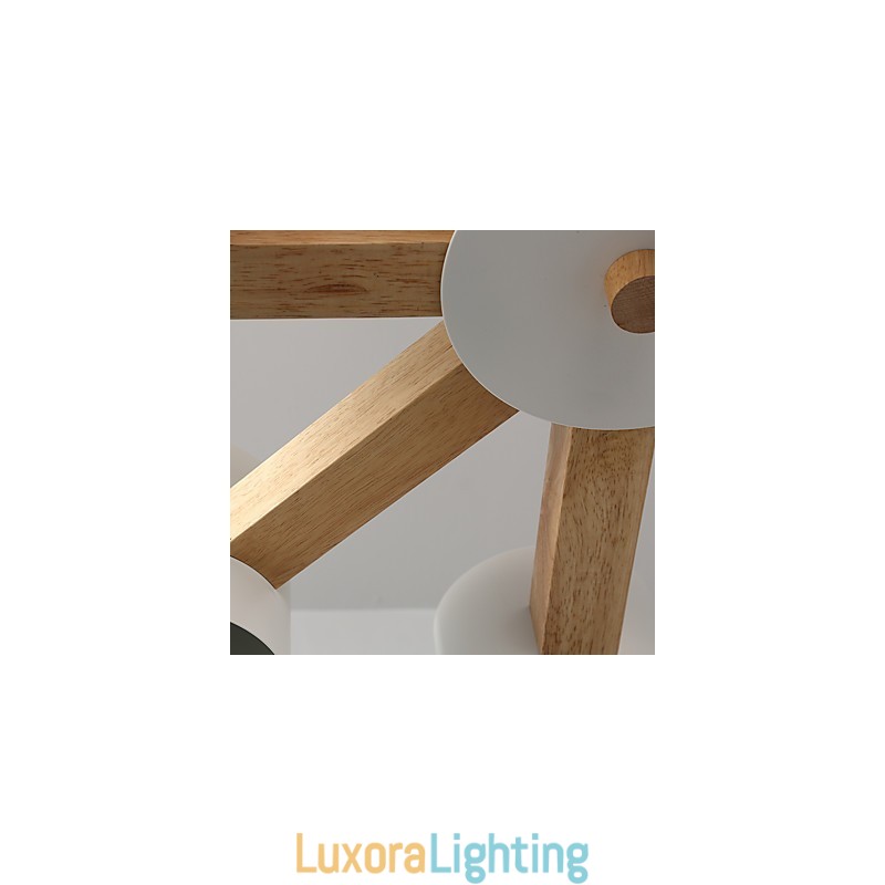 Designer Touch Decorative 8 Lights Chandelier Modern Contemporary Traditional Classic Vintage Country Wood Feature for Wood