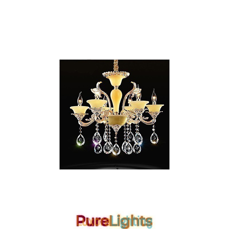 Designer Touch Decorative European Crystal Pendant lamp Zinc Alloy Crystal Pendant lamp