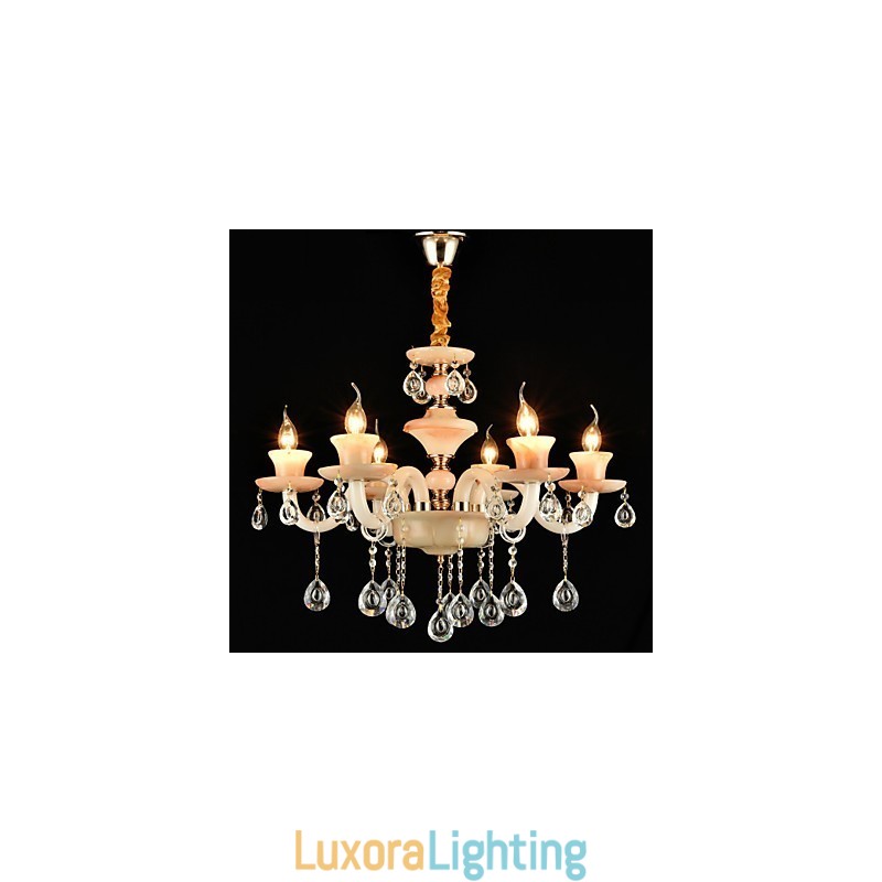 Designer Touch Decorative Modern Contemporary Traditional Classic Electroplated Feature for Crystal Mini Style Metal Chandelier