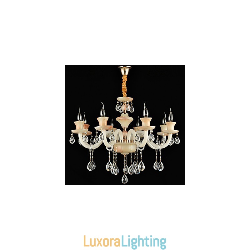 Designer Touch Decorative Modern Contemporary Traditional Classic Electroplated Feature for Crystal Mini Style Metal Chandelier